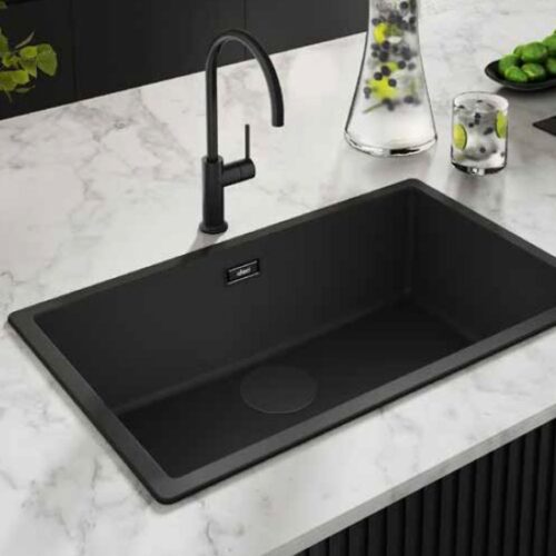 Fregadero + grifo + roll up (negro)